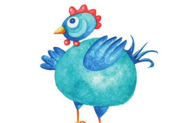 A galiña azul na Feira do Libro de Tui