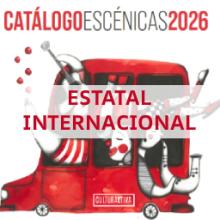 Portada do Catálogo escénicas Cías Estatais e Internacionais para Galicia 2026